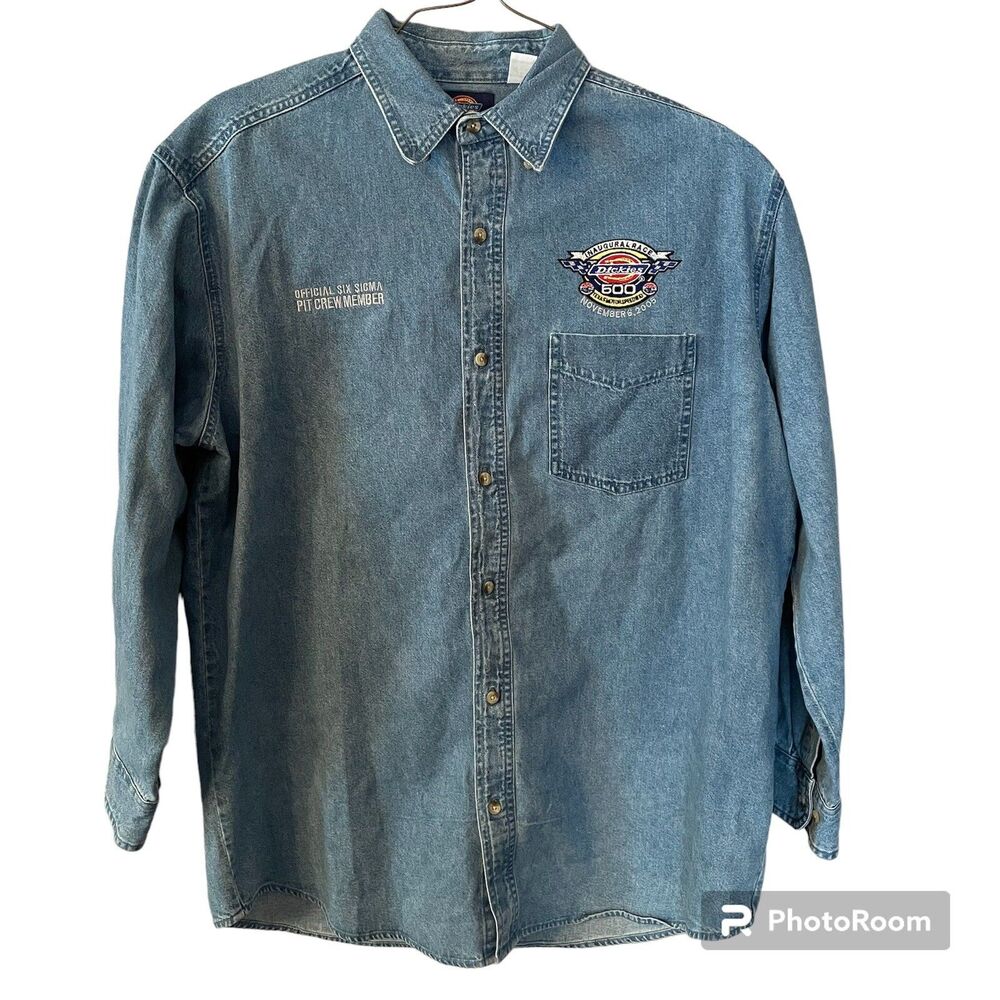 Dickies Button Down Texas Motor Speedway Dickies 500 Inaugural Race Crew Member